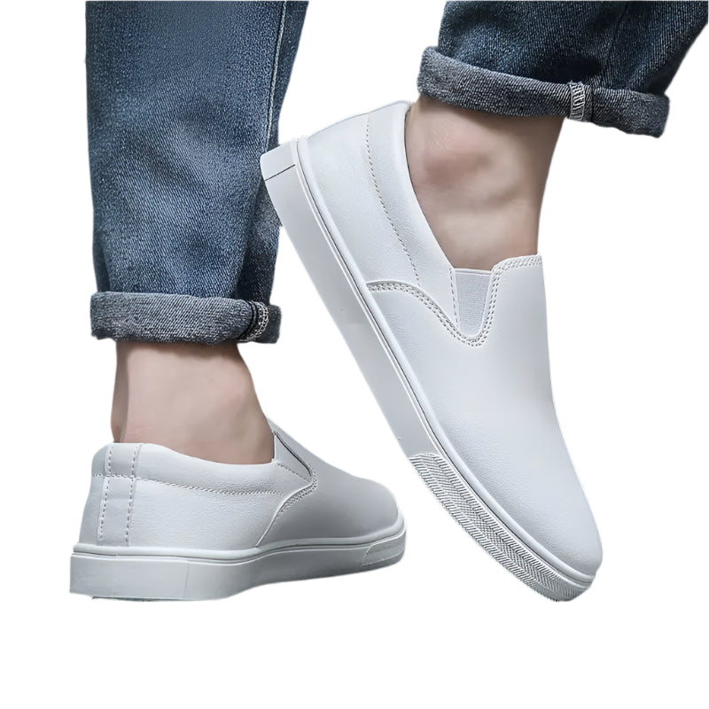 Herre Slipper Casual Læder Komfortabel Slip-On-2