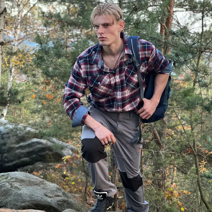 Variant image for Herre Skjorte Flannel Casual Stil 100% Flannel-7