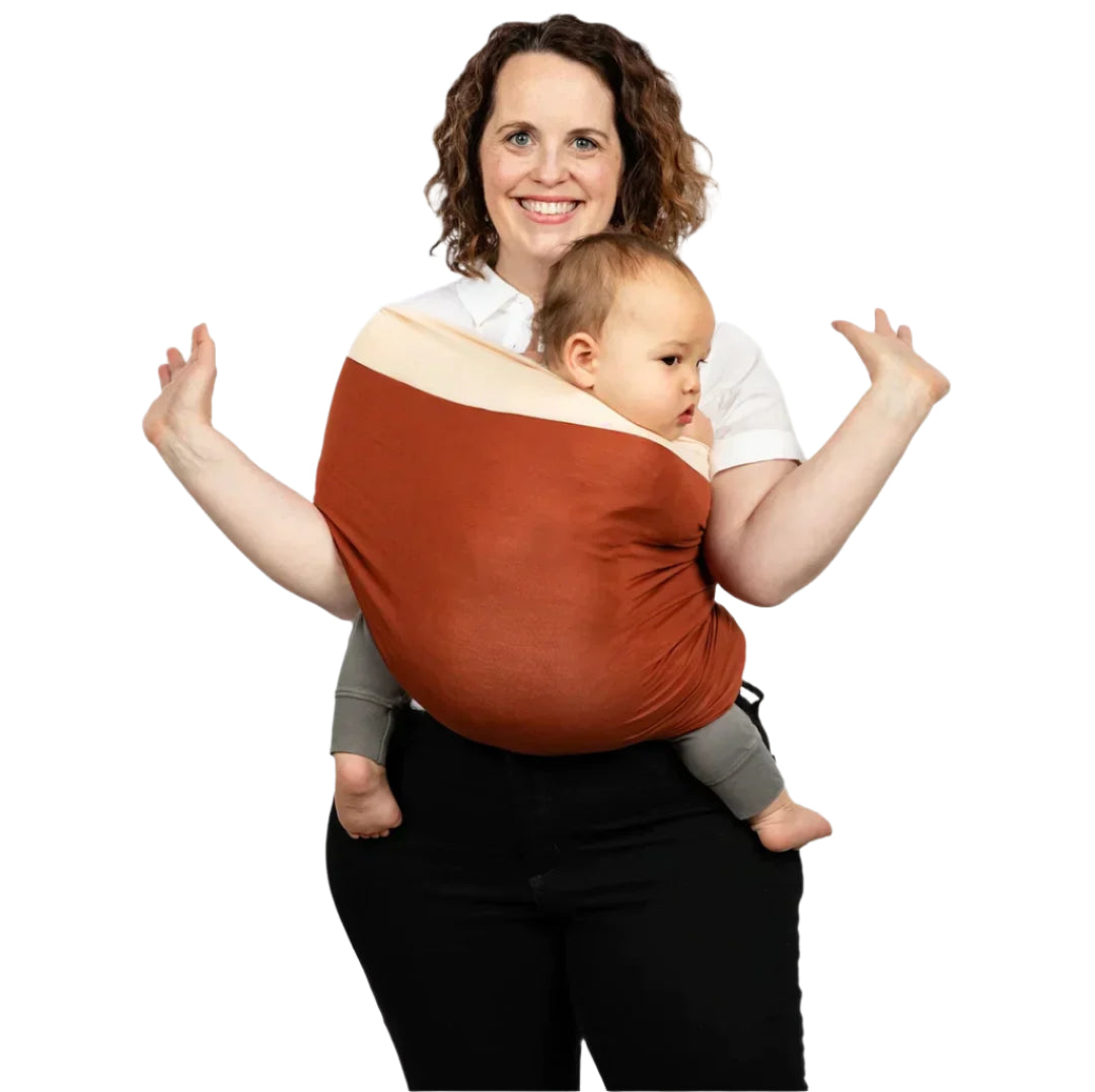 Bæresele til Nyfødt Grå Vendbar Økologisk Bomuld-1