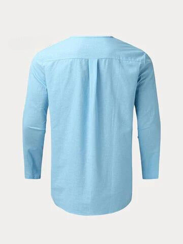 Herre Bukser Sæt Løs Pasform Blødt Stof 3