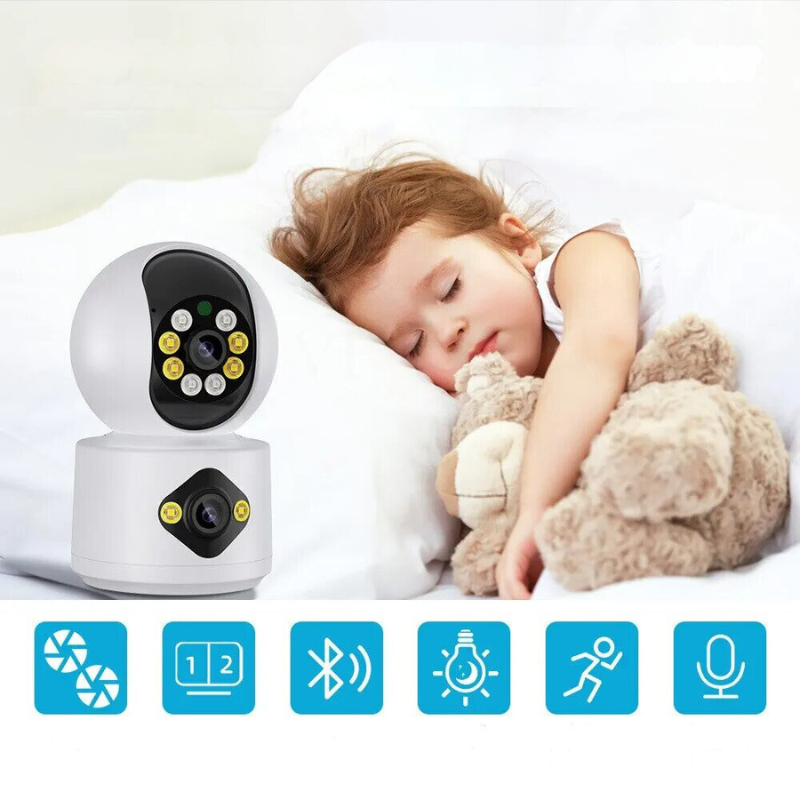 Smart 4MP-kamera med dobbelt linse