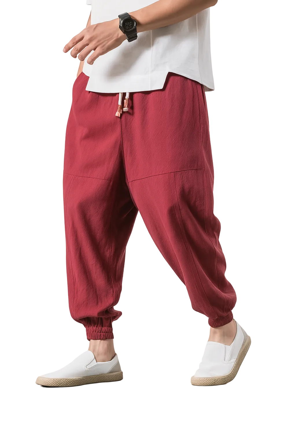 Dame Bukser Harem Med Tilspidset Silhuet 0