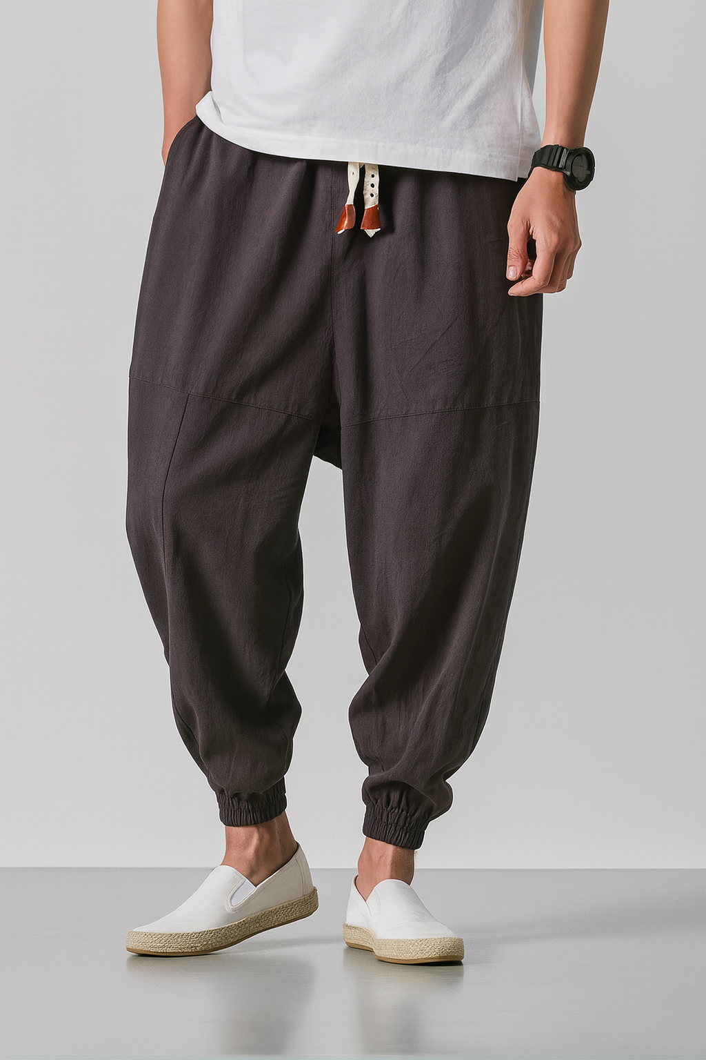 Dame Bukser Harem Med Tilspidset Silhuet 2