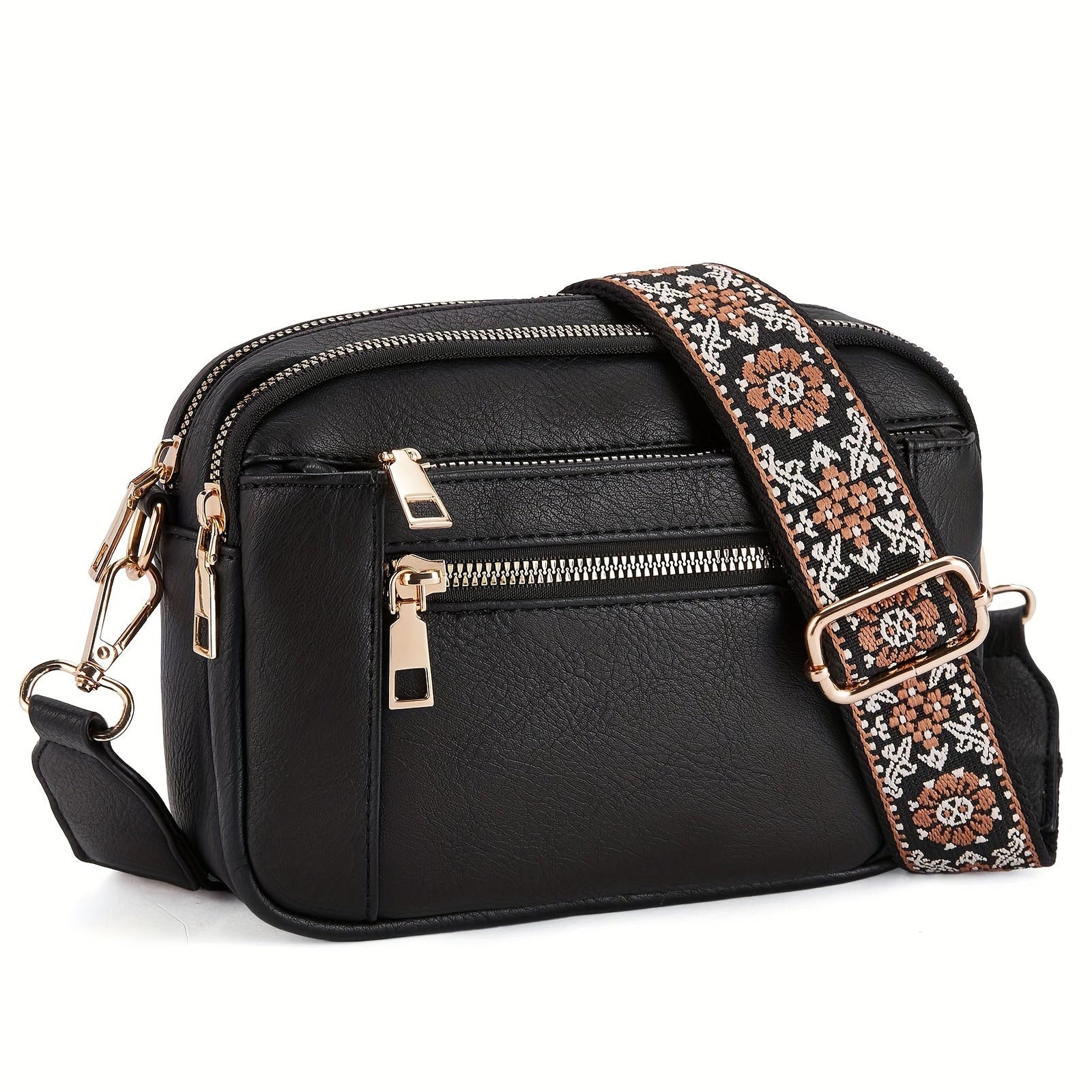 Dame Crossbody Taske Boho-Chic Vegansk Læder 2
