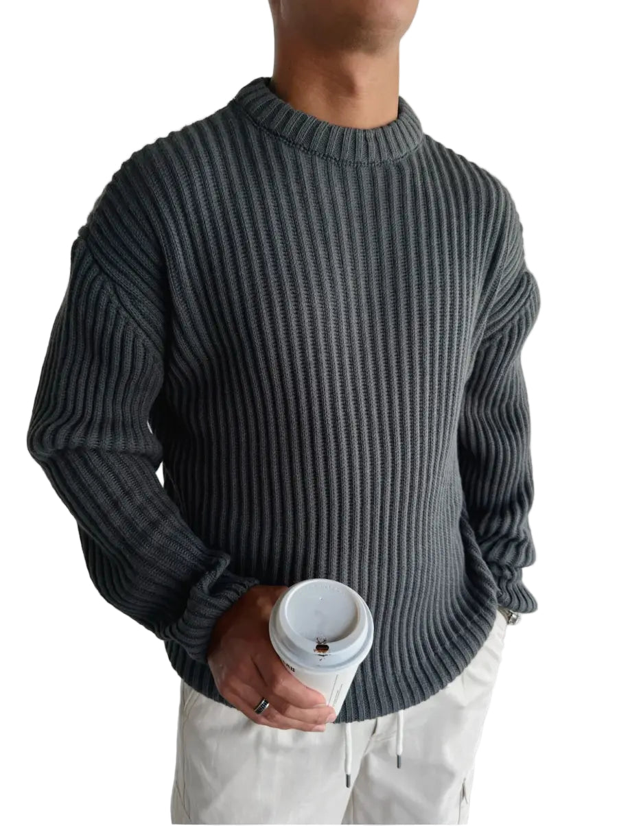 Dame Overdimensioneret Strikket Sweater 0