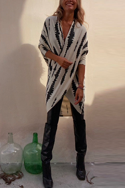 Dame Top Kryds Design Langærmet Casual 3