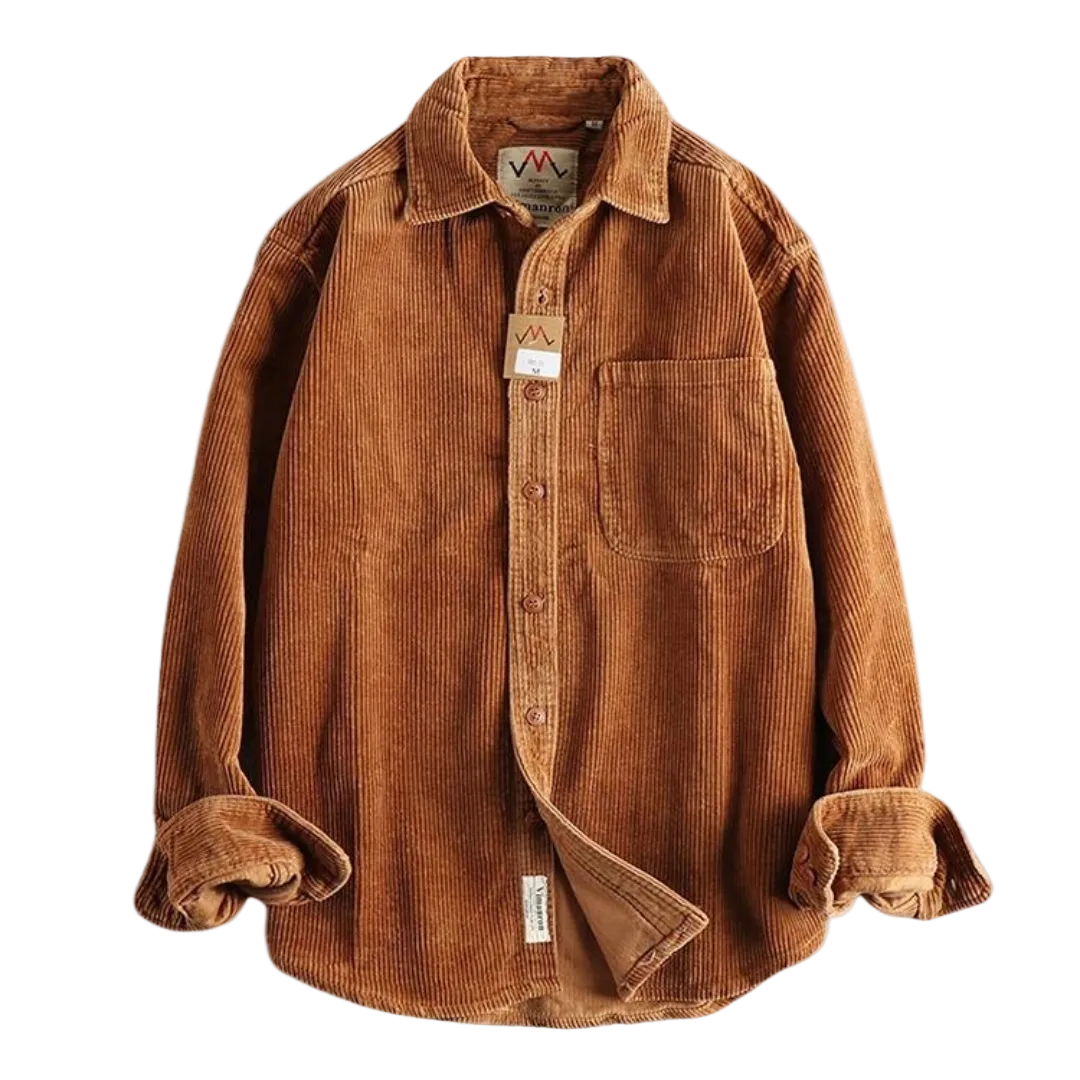 Herre Fløjlstrøje med Lange Ærmer 0