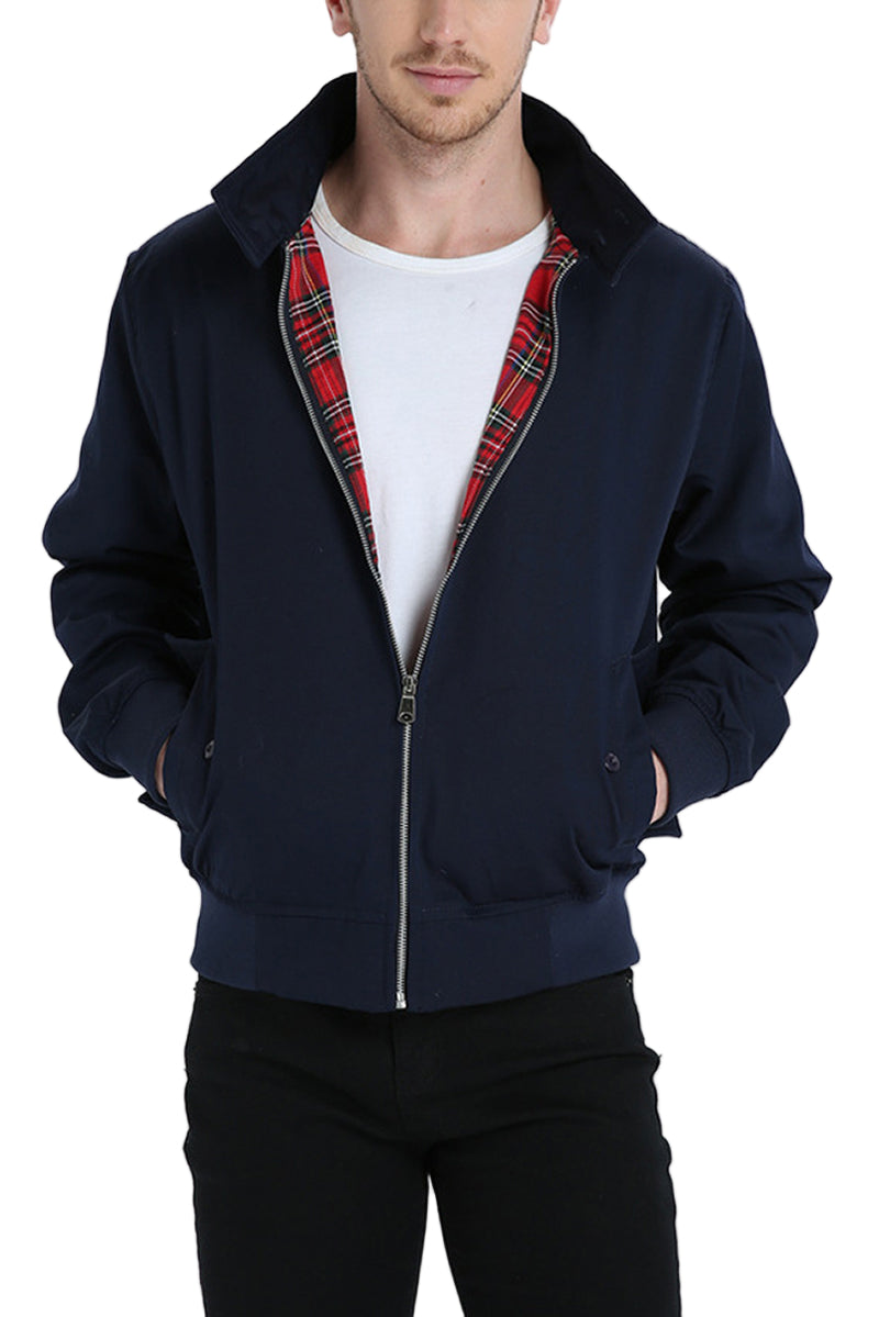 Herre Harrington-Jacke med Klassisk Design 0