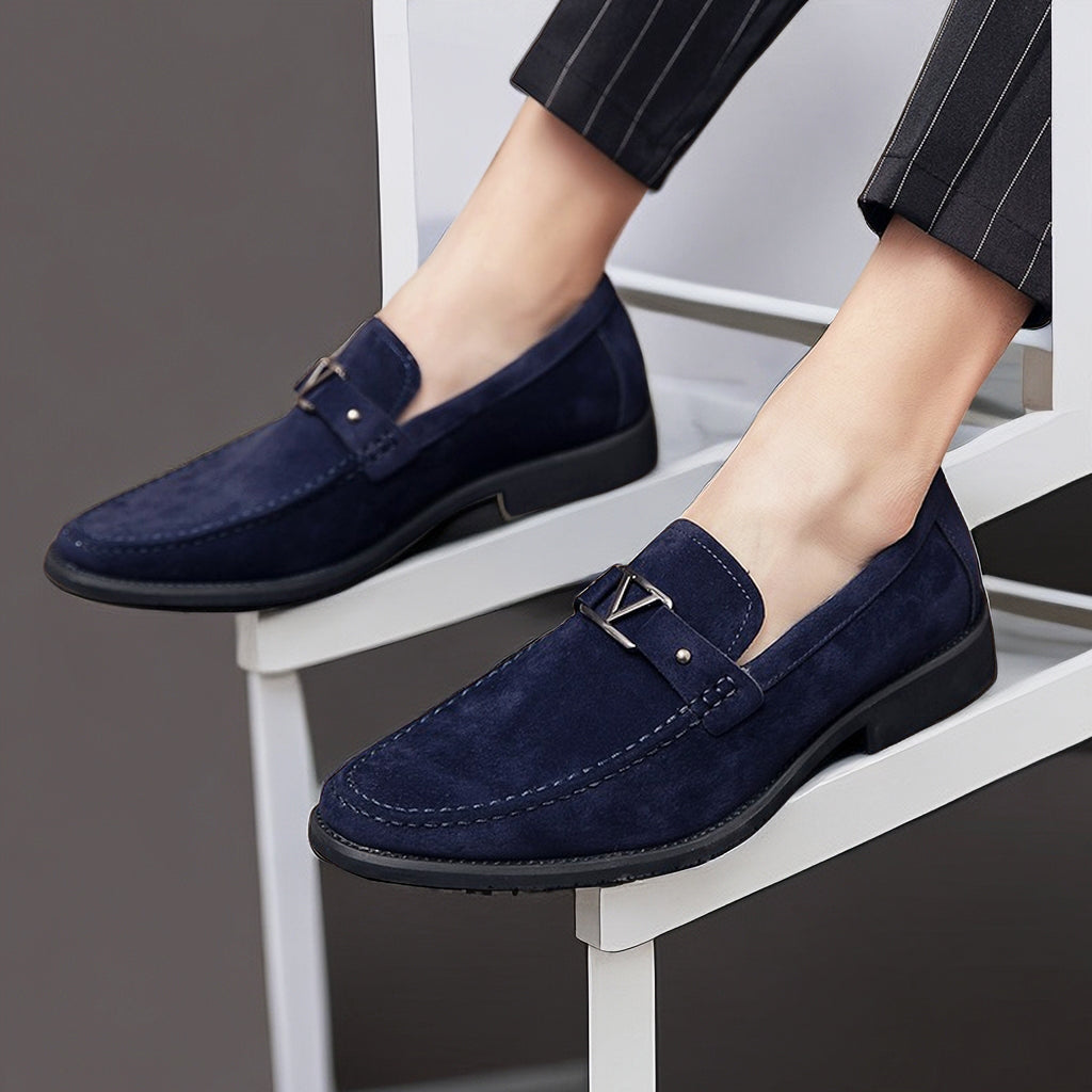 Herre Loafers Suede med Elegant Spænde 3