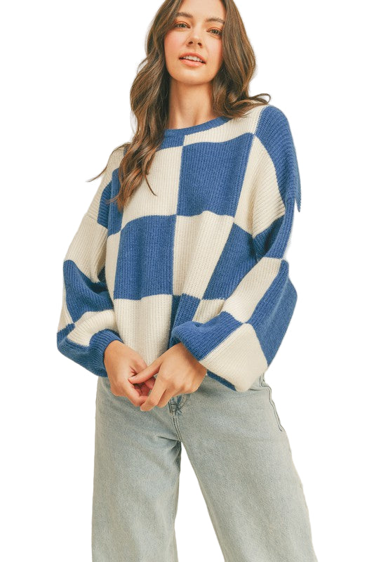 Herre Oversized Pullover Ternet Cobalt 0