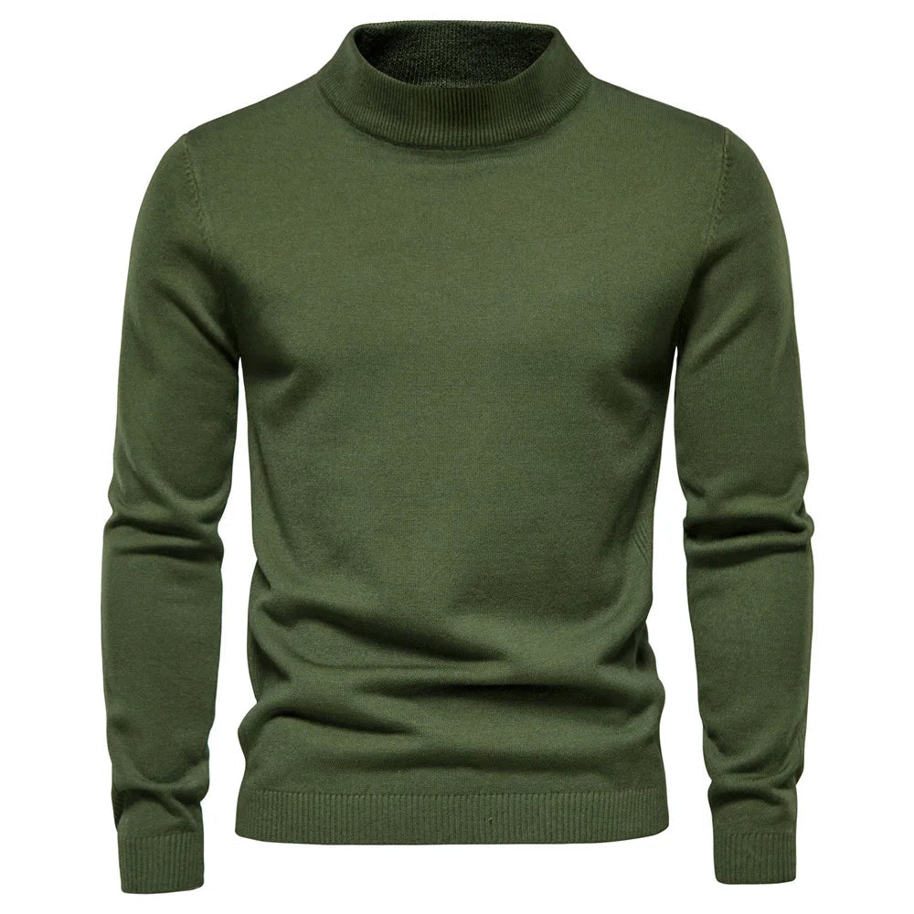 Herre Pullover Rullekrave Tidløs Sweater 9