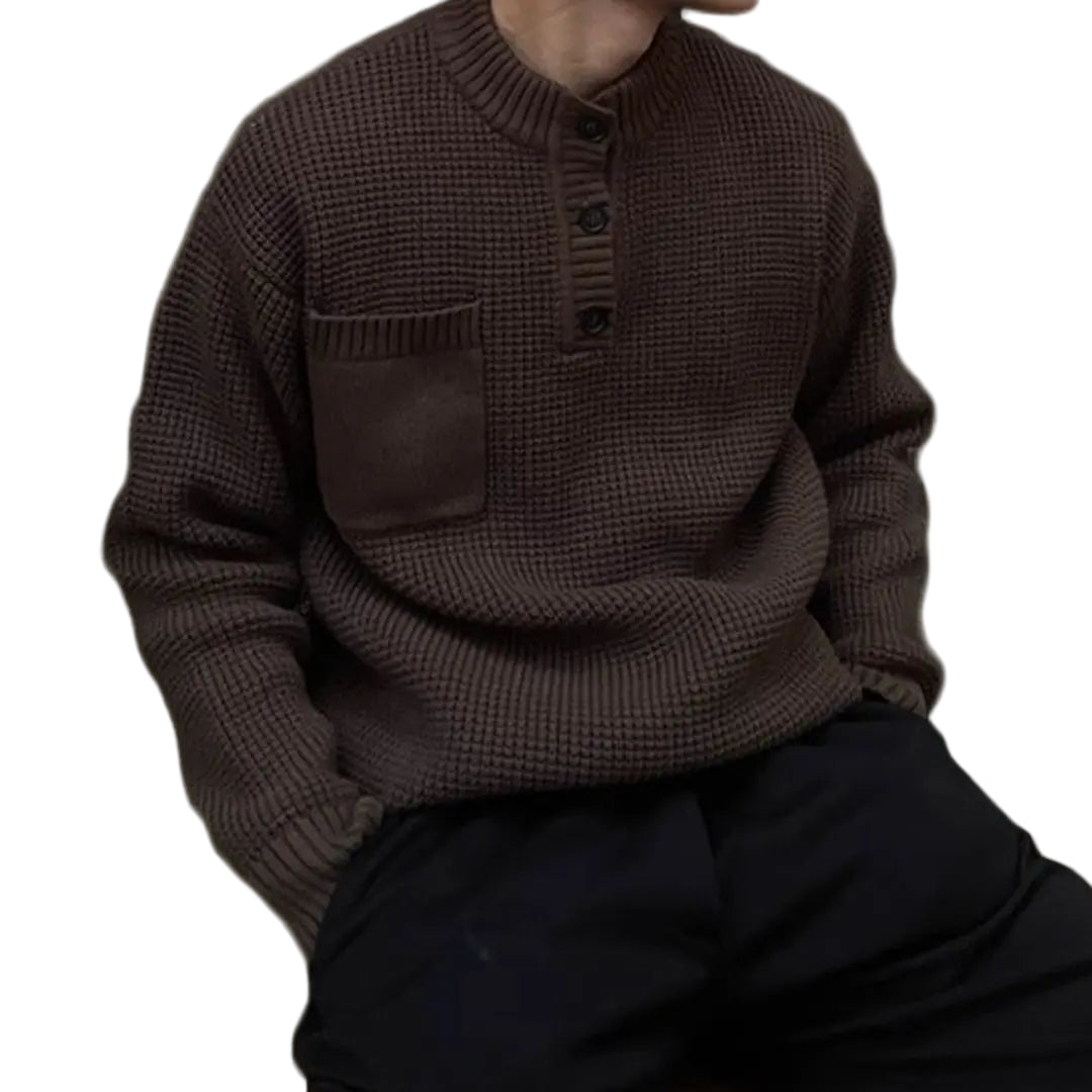 Herre Pullover Sweater Klassisk Stil Komfortabel 0