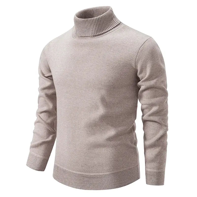 Herre Pullover Turtleneck Striktrøje Klassisk Stil 0