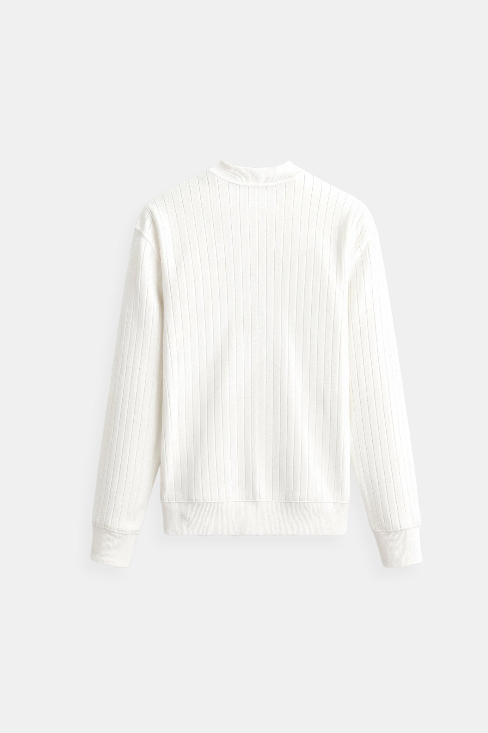 Herre Ribbet Strikket Sweater 7