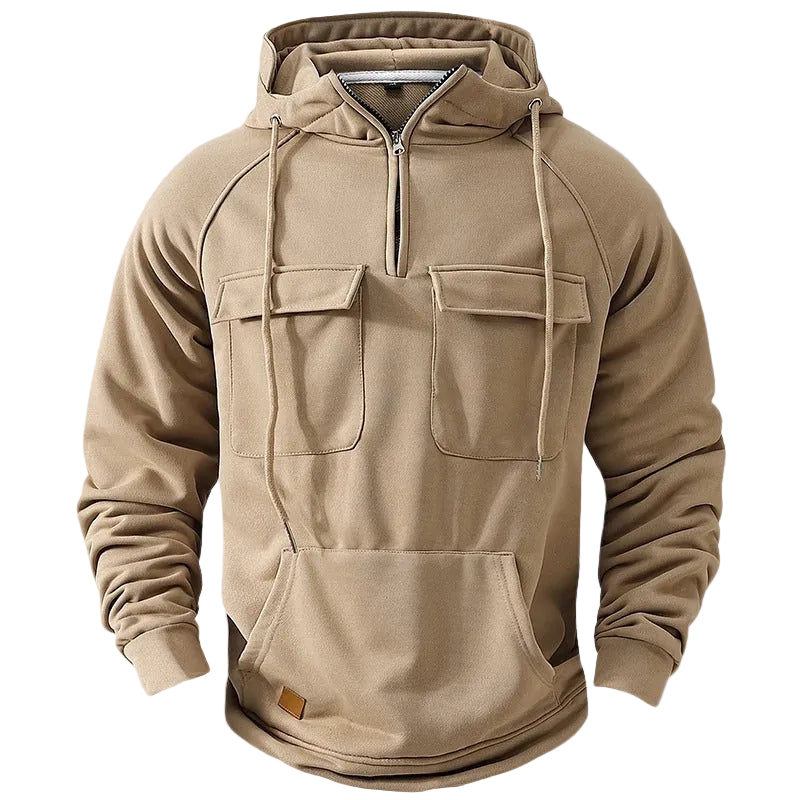 Herren MultiPocket Hættetrøje Funktionel 0