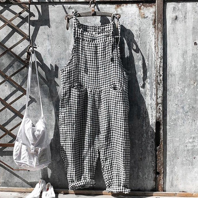 Kvinders Baggy Jumpsuit Løs Pasform Blødt Stof 2