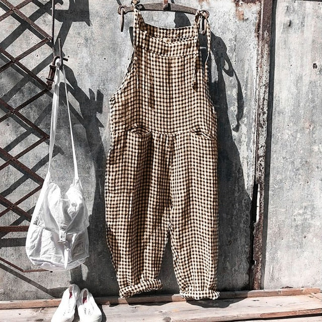 Kvinders Baggy Jumpsuit Løs Pasform Blødt Stof 3