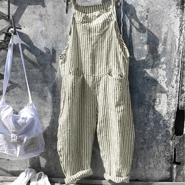 Kvinders Baggy Jumpsuit Løs Pasform Blødt Stof 7