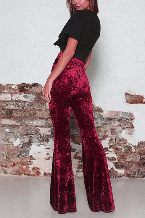 Kvinders Bell Bottoms i Fløjl 2