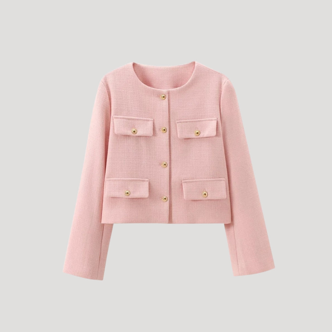 Kvinders Beskåret Cardigan med Knapper 1