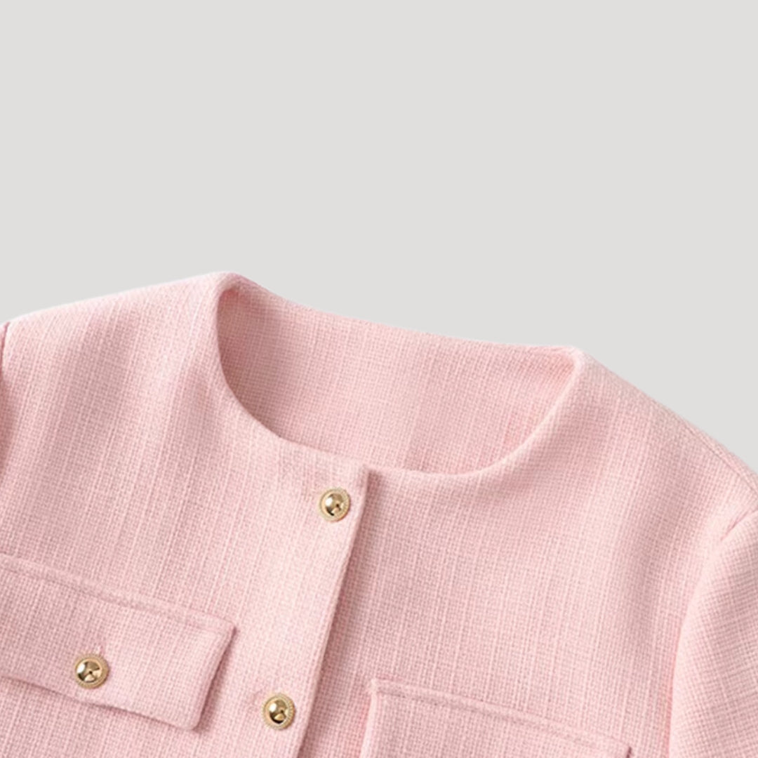 Kvinders Beskåret Cardigan med Knapper 2