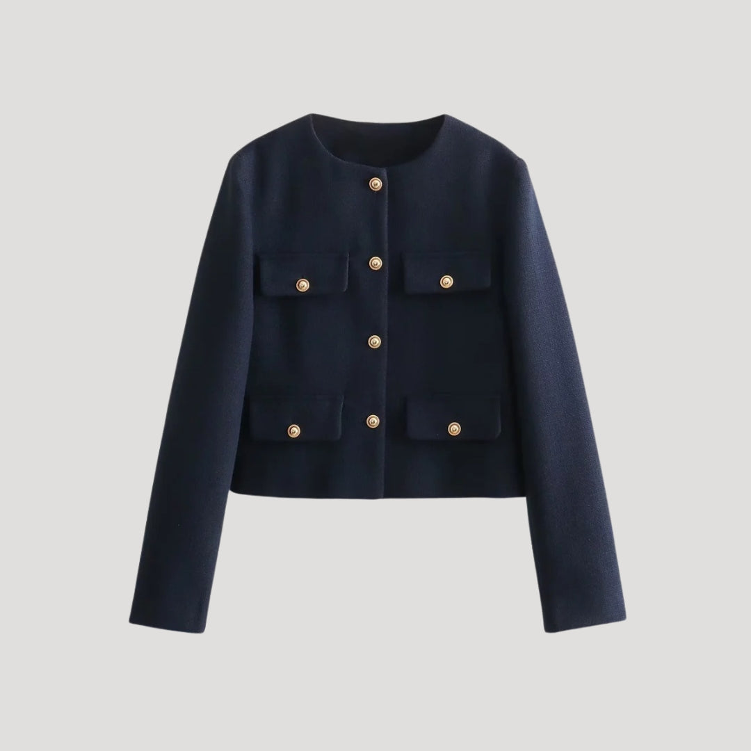 Kvinders Beskåret Cardigan med Knapper 6