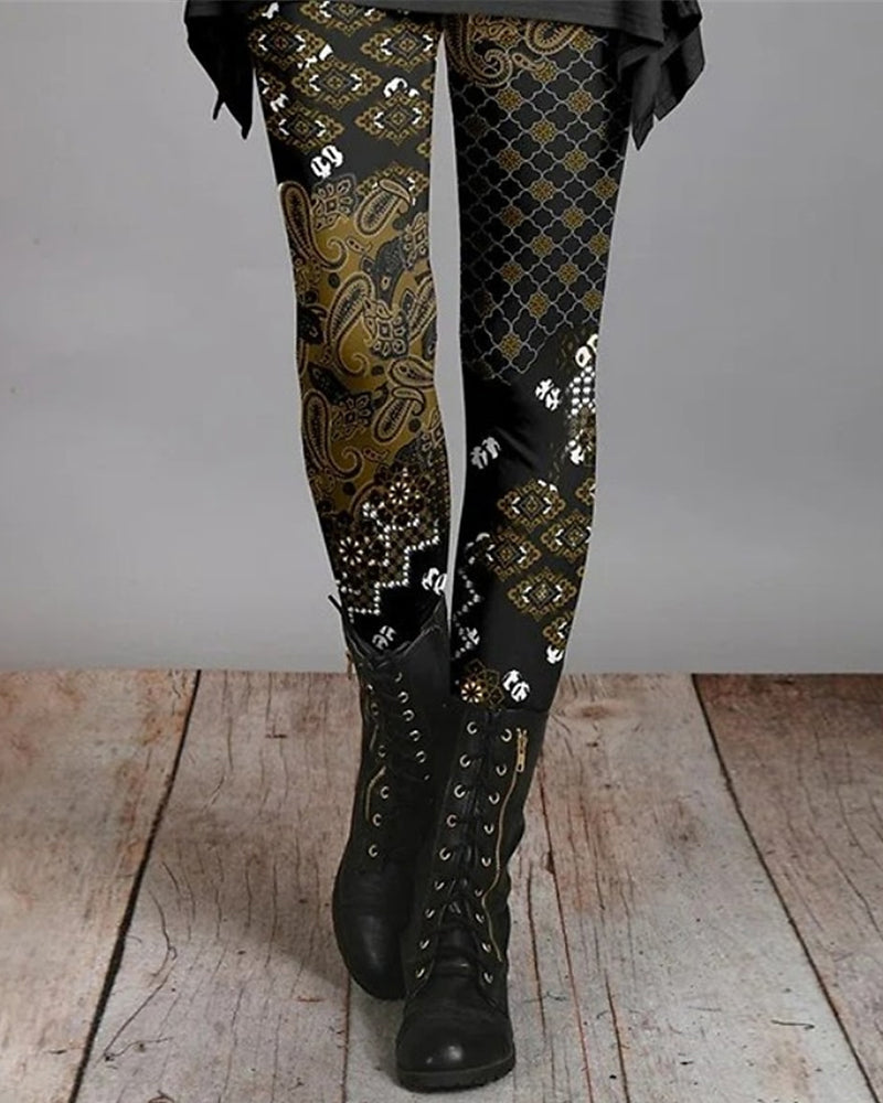 Kvinders Boho Leggings Trendy Mønster 3