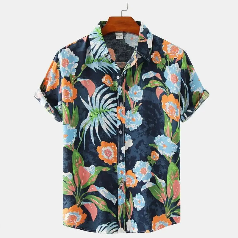 Kvinders Button-Up Skjorte med Blomstermotiver 3