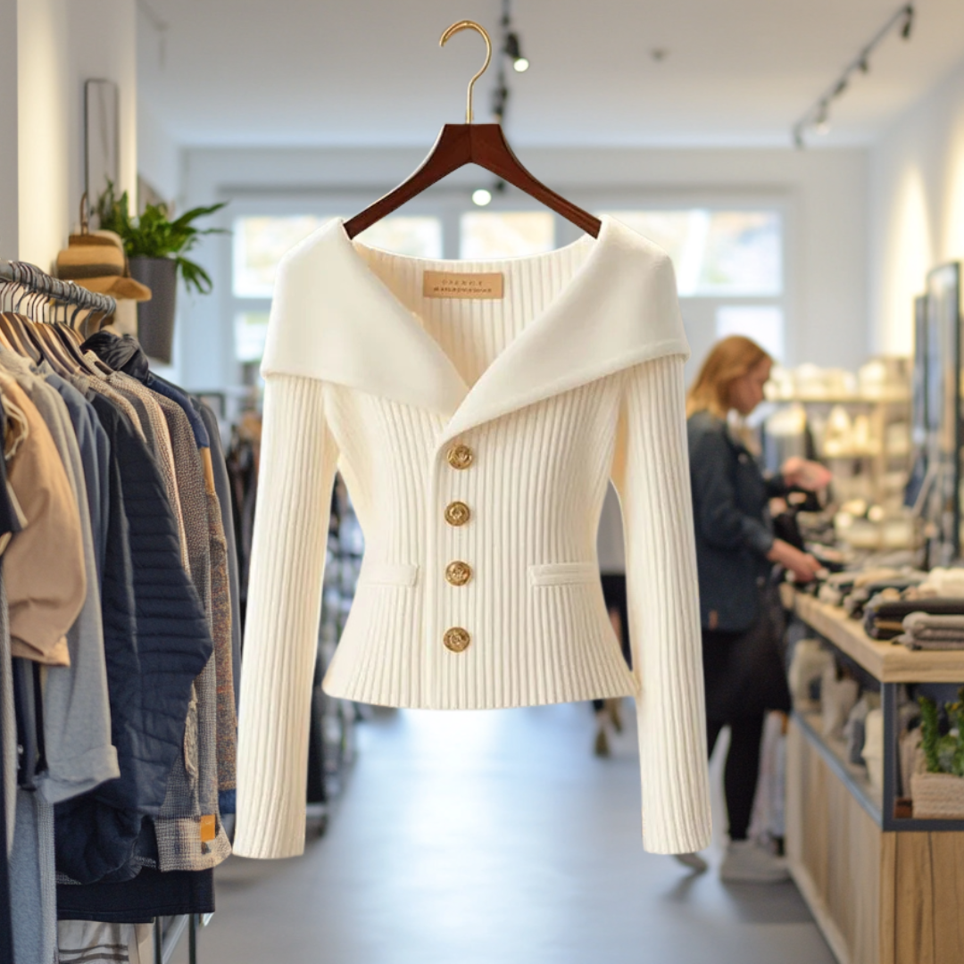 Kvinders Cardigan Med Sofistikeret Design 2