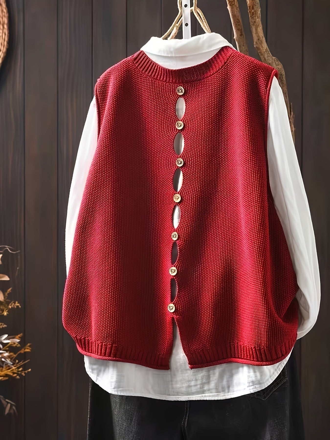 Kvinders Cardigan med Elegant Drapering 7