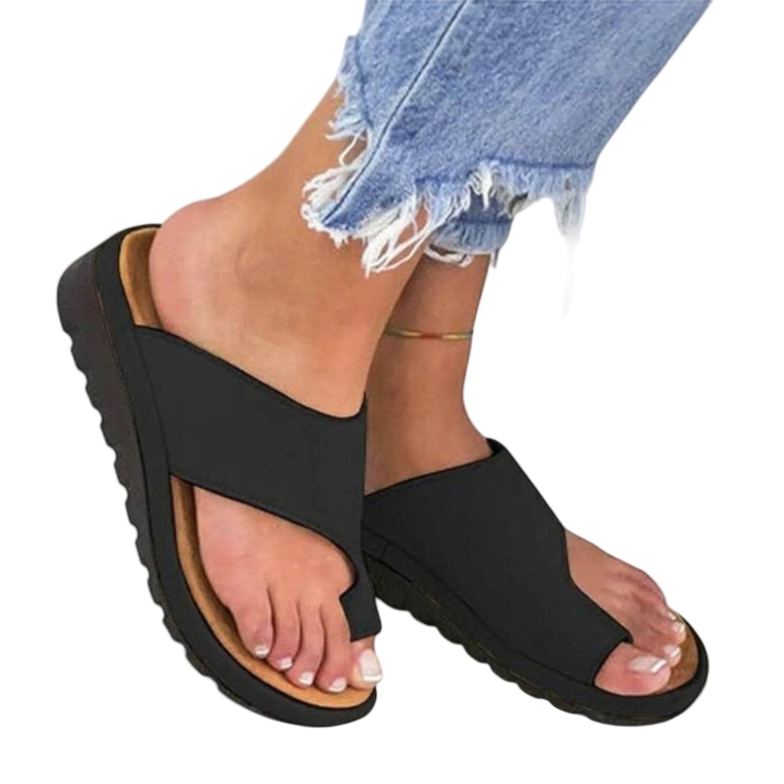 Kvinders Komfortable Sandaler med Justerbare Stropper 0