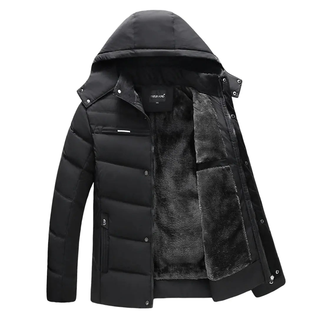 Kvinders Parkas Vinterkappe Med Justerbar Hætte 4