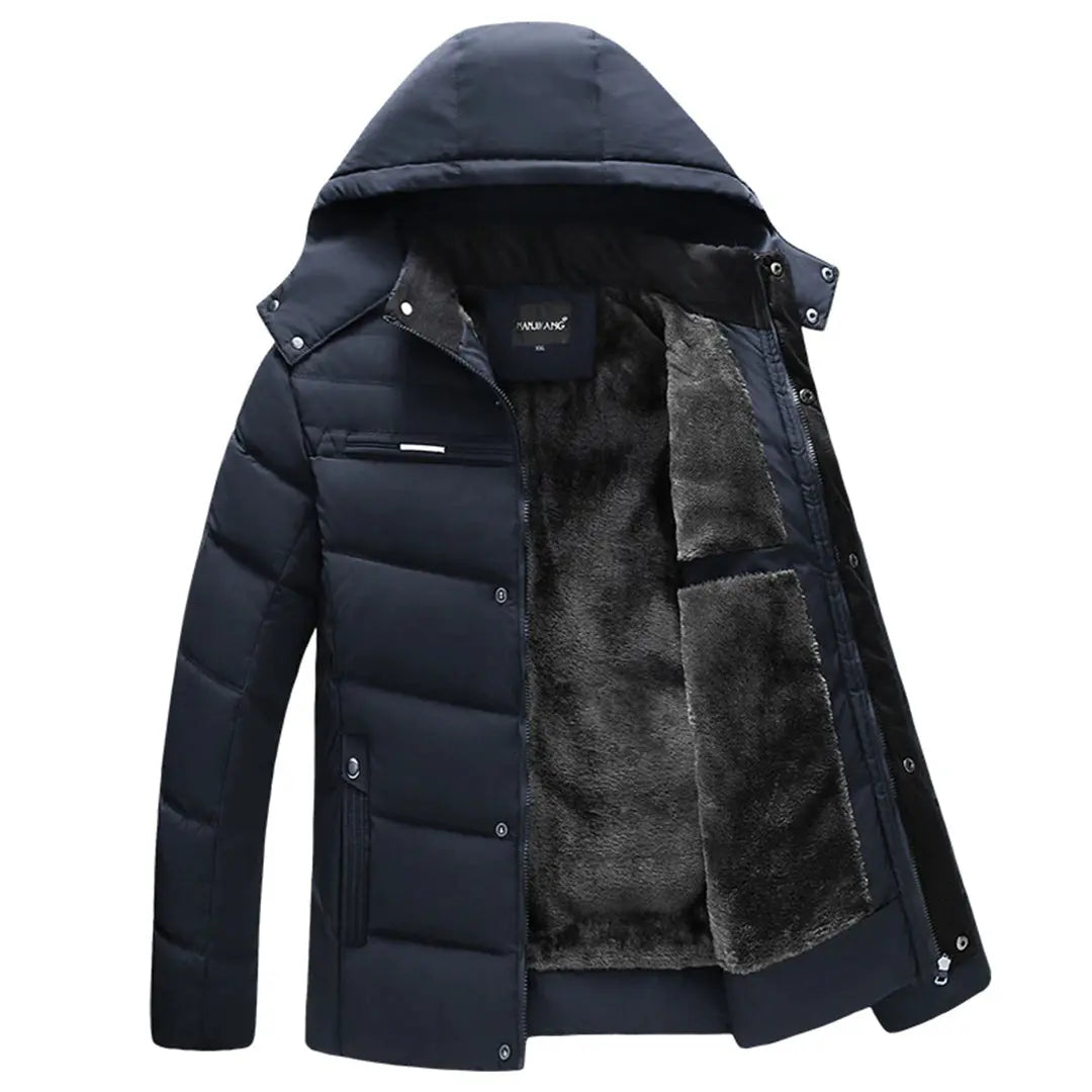 Kvinders Parkas Vinterkappe Med Justerbar Hætte 5