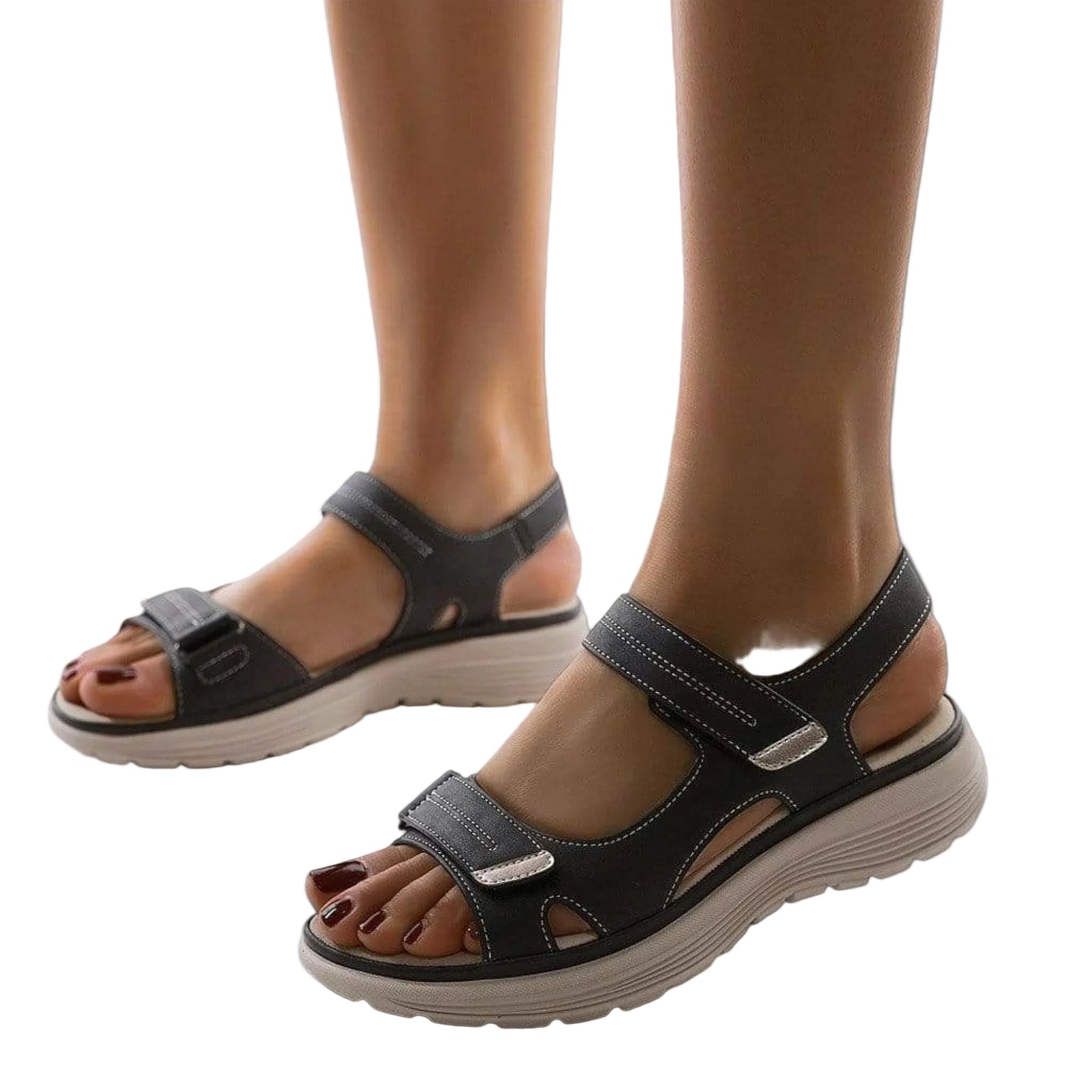 Kvinders Sandaler med Justerbar Støtte 0