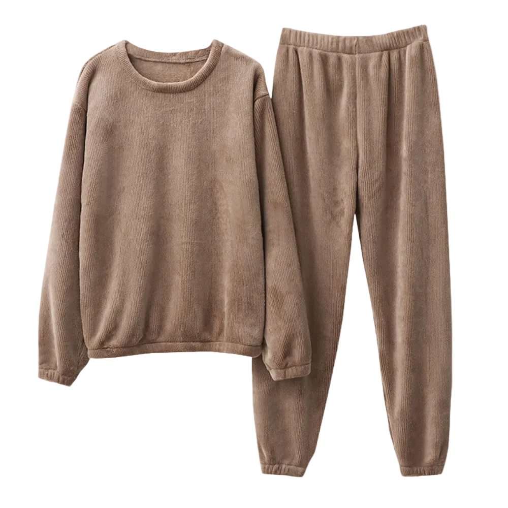 Kvinders To-Delt Loungeoutfit Afslappet Stil 0