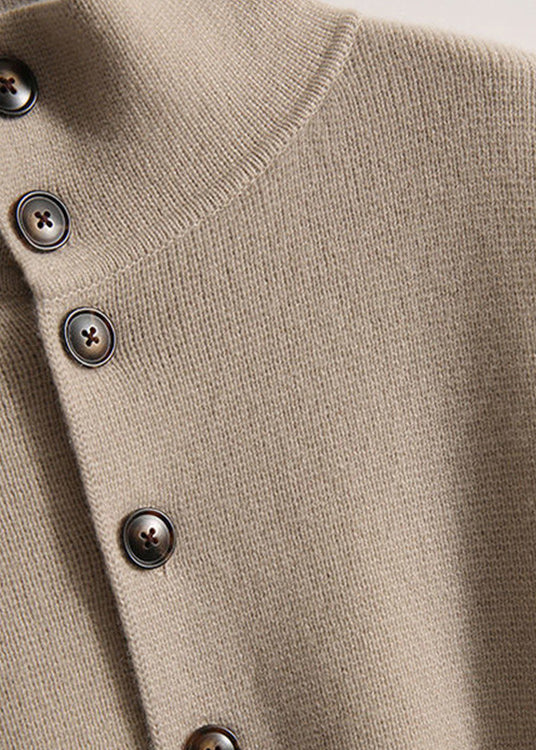 Kvinders Turtleneck Strik Sweater med Knapper 3