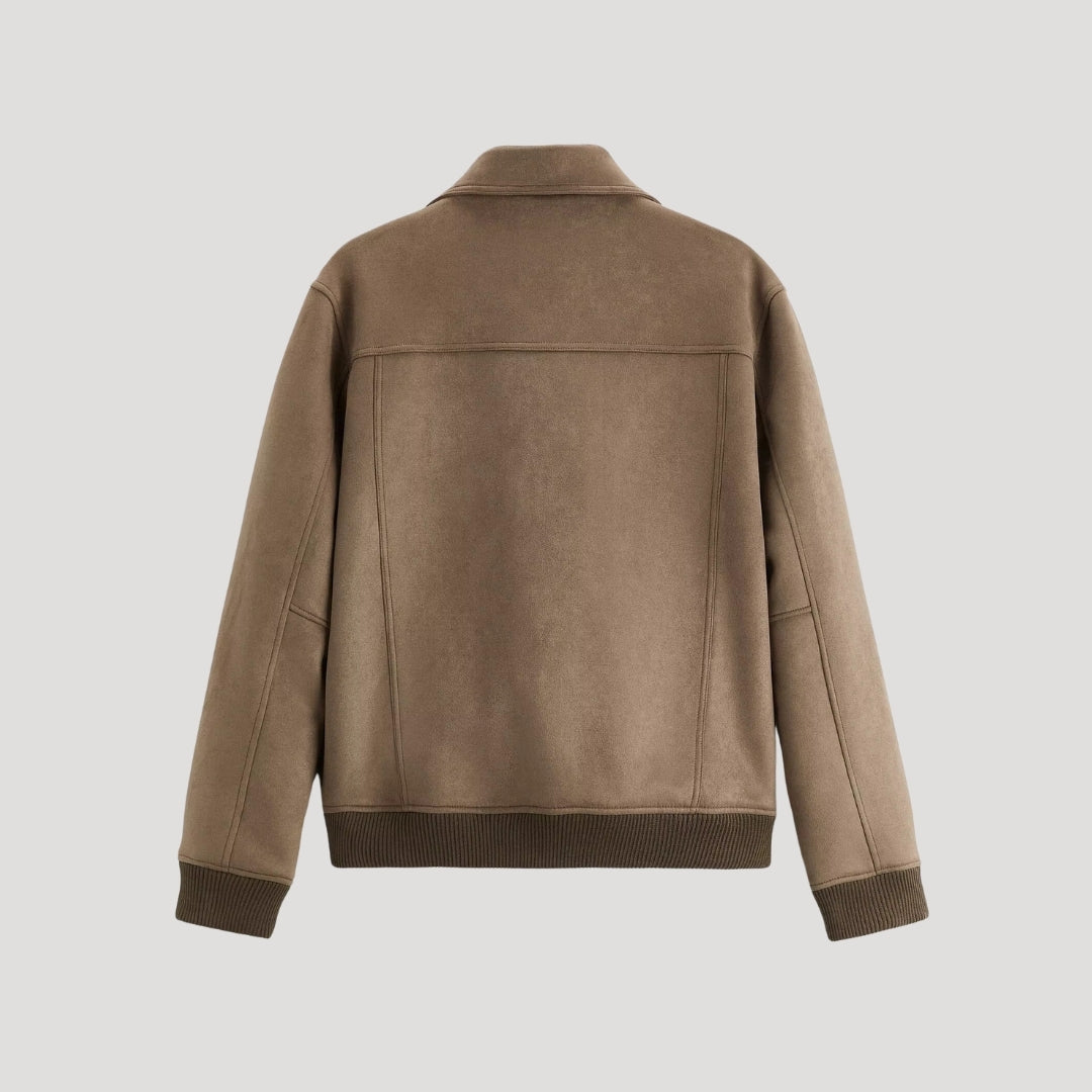 Mænds Bomberjakke med Stilfuldt Design 5