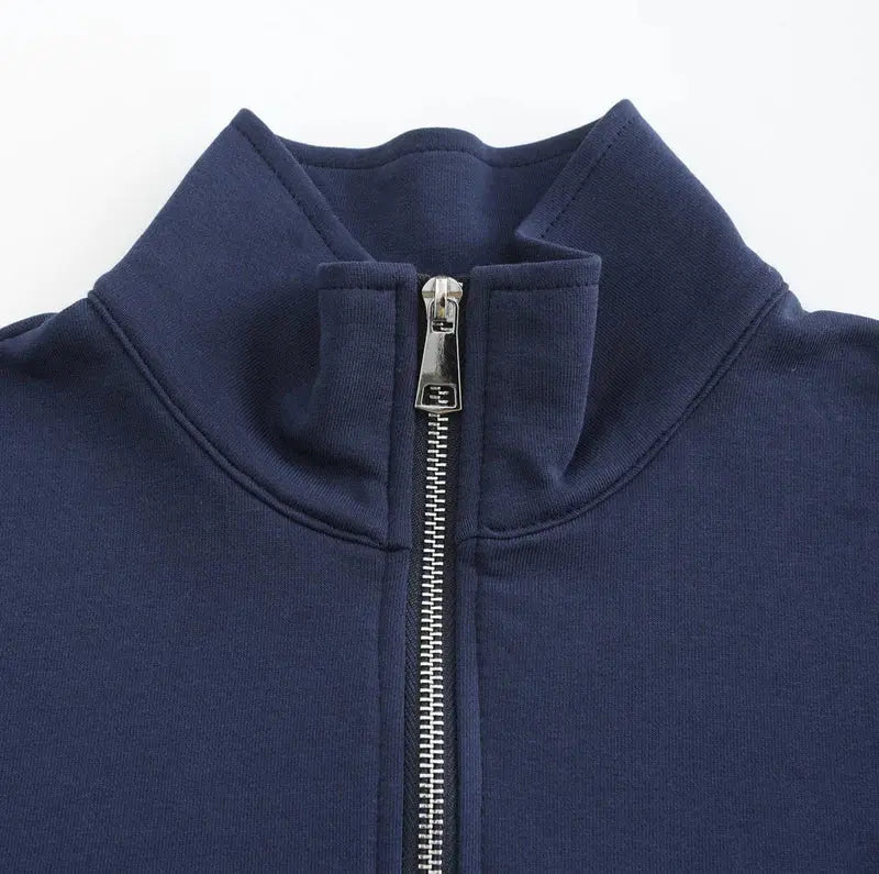 Mænds Casual Zip Up Trøje Moderne Design 4