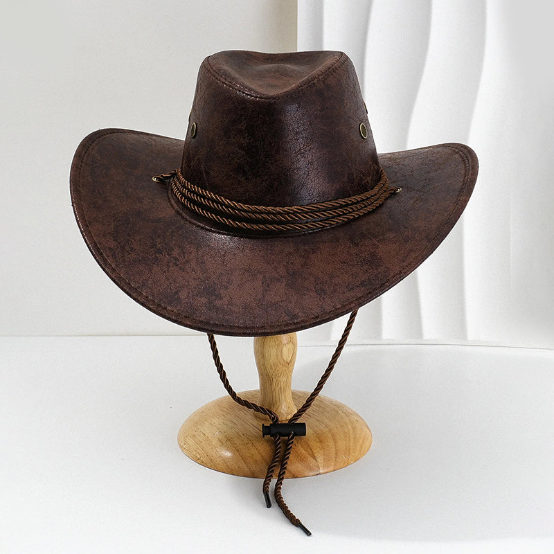 Mænds Cowboyhat med Bred Skygge 3