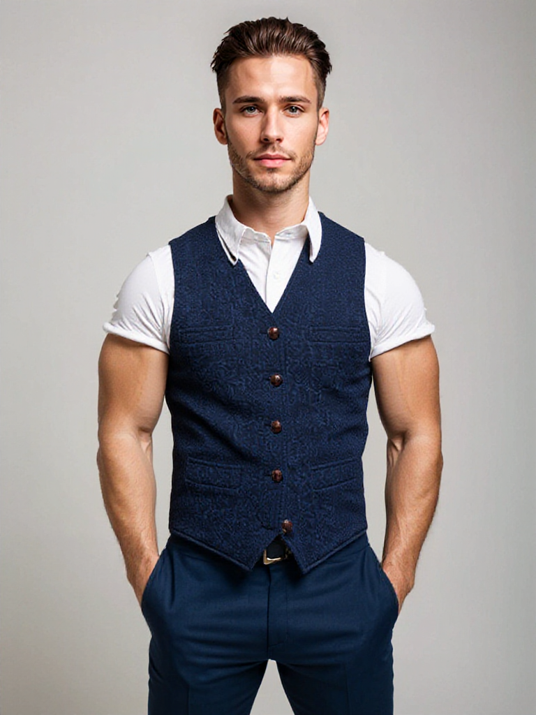 Mænds Gilet Moderne Snit 0