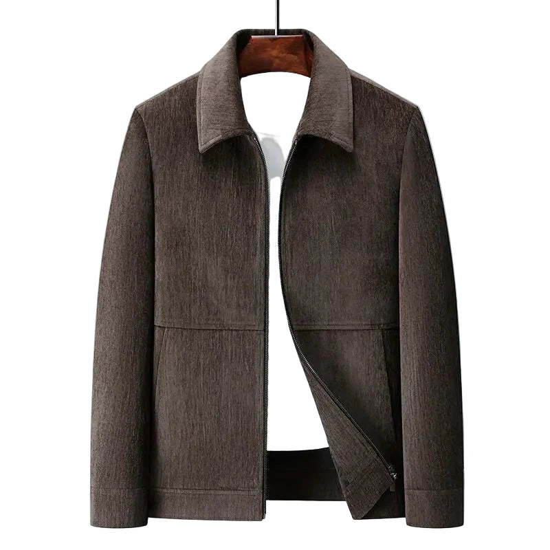 Mænds Jakke Middellængde Tidløs Stil 0