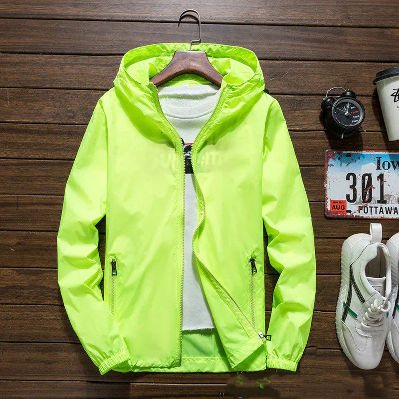 Mænds Jakke Vinter Vindbestandig Med Hætte 6