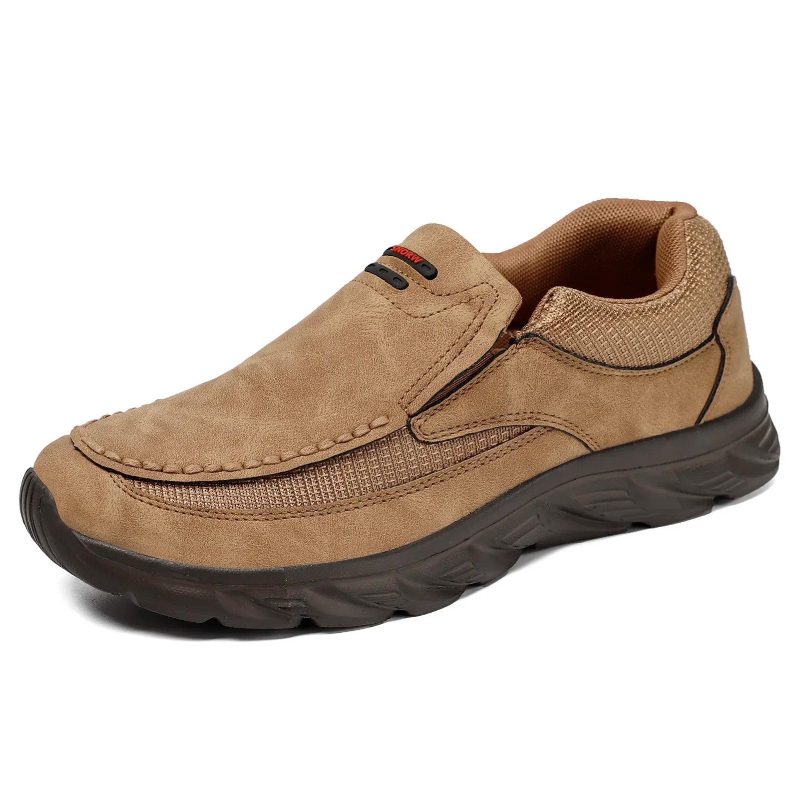 Mænds Loafers Retro Design Håndlavet Læder og Tekstil Sko 5