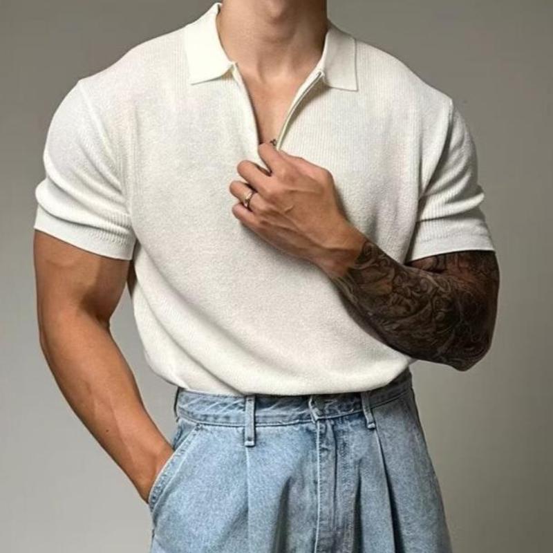 Mænds Muskelsweater med Lynlås og Moderne Design 2