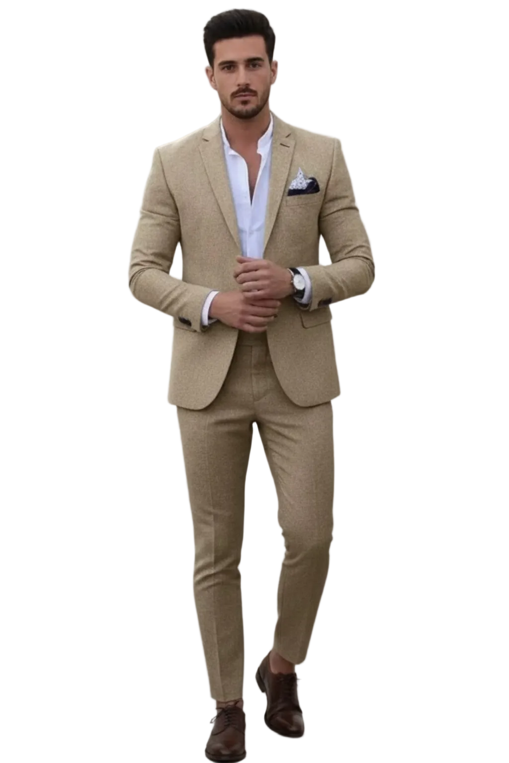 Mænds Slim Fit Jakkesæt Moderne Stil 0