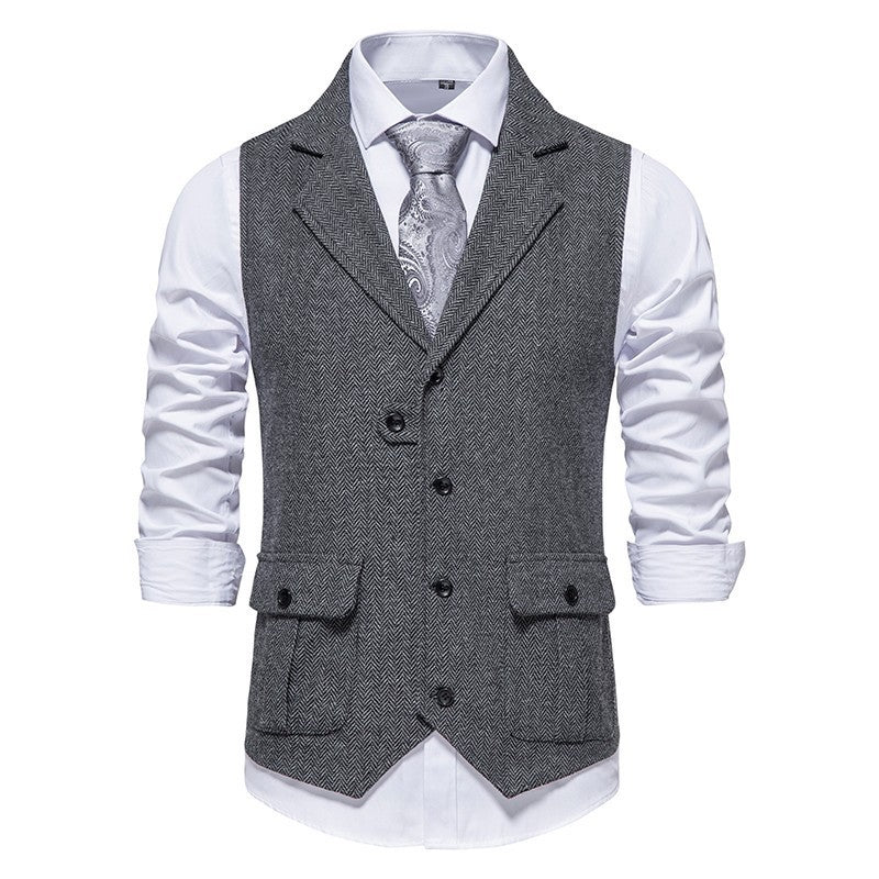 Mænds Smart Casual Office Vest 3