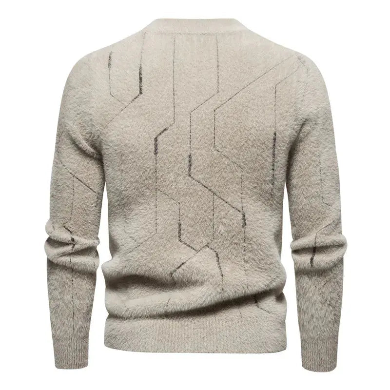 Mænds Strikkede Sweater Klassisk Stil Komfortabel Design 2