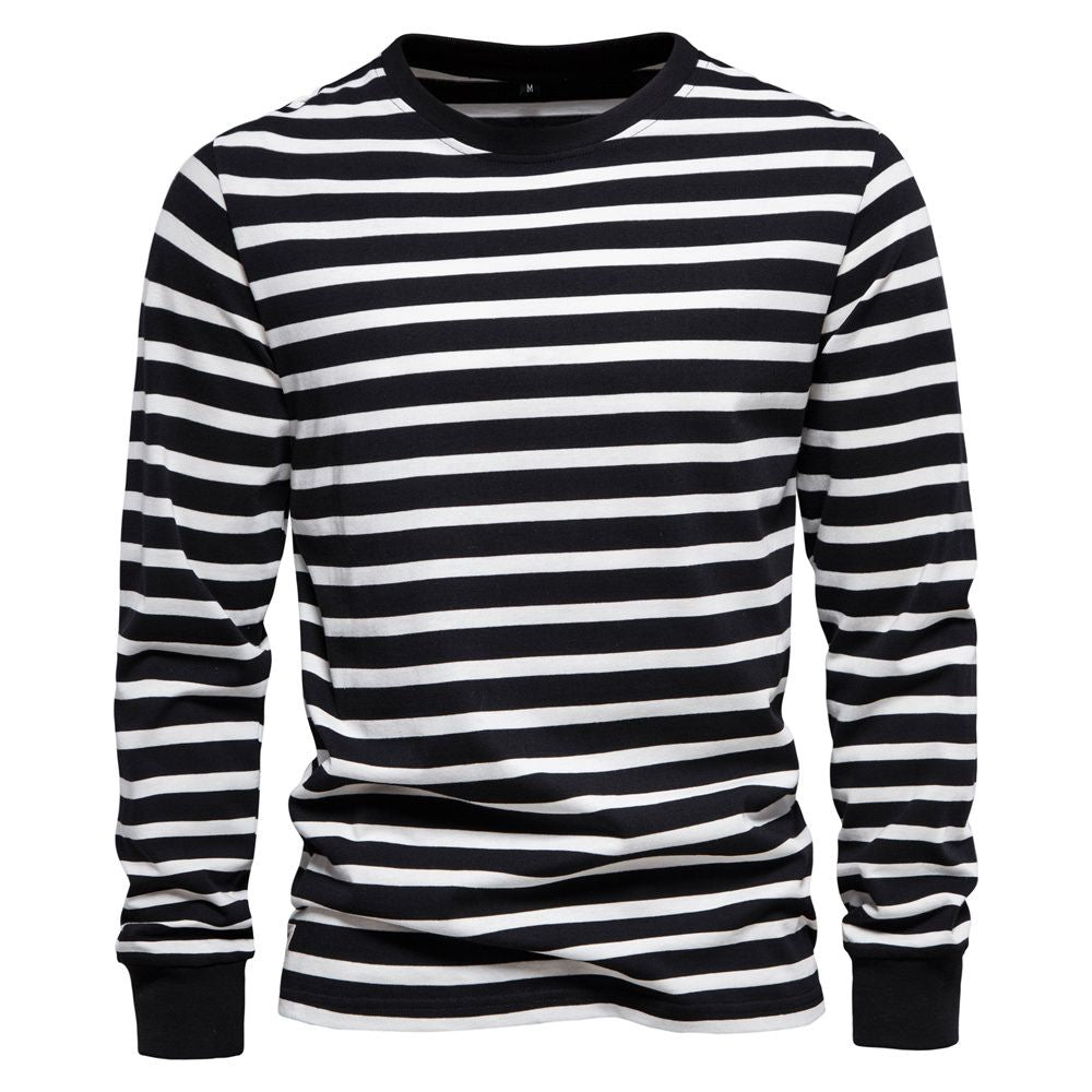 Mænds Sweater med Striber Casual Stil 8