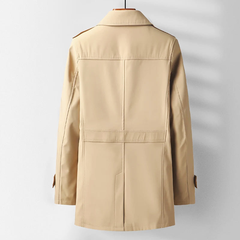 Mænds Trenchcoat Moderne Klassisk Stil 4