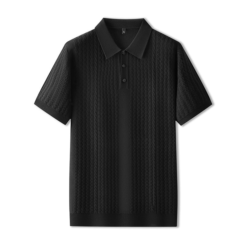 Polo Shirt Mænd Klassisk Krave Tætsiddende Pasform 6